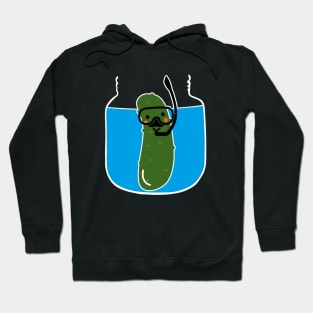 Funny Pickle Diving In A Pickle Jar Hoodie